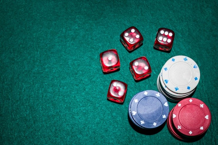 Tampilan chip poker dan saldo akun di auroratoto2
